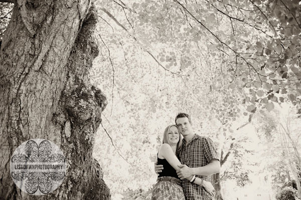 Creative photograph of woodland engagement