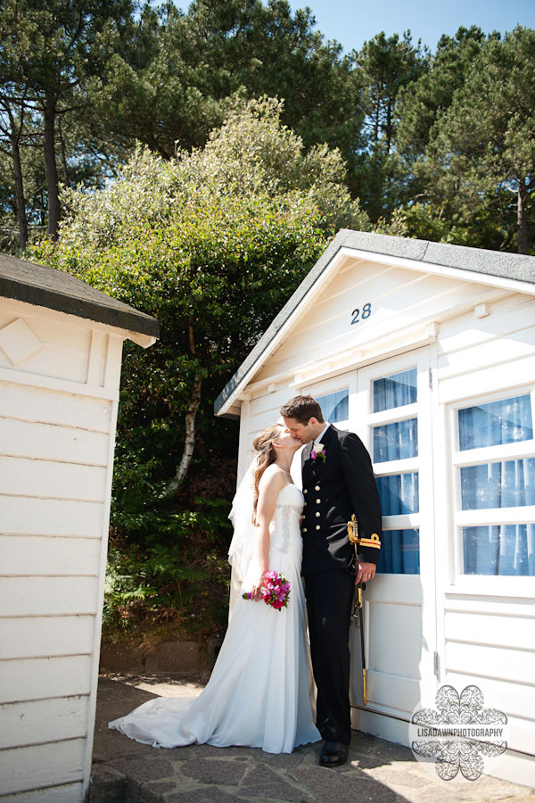 Beach Hut wedding photography