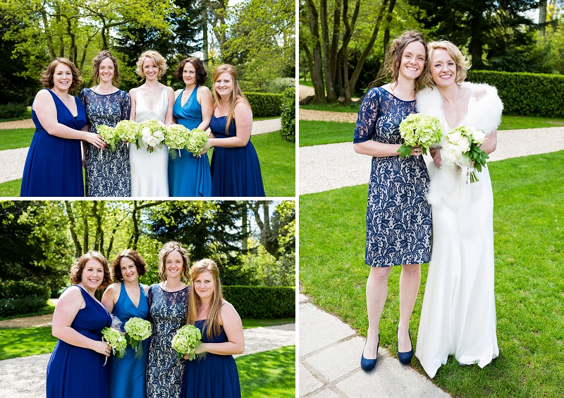 Bridesmaids in Blue