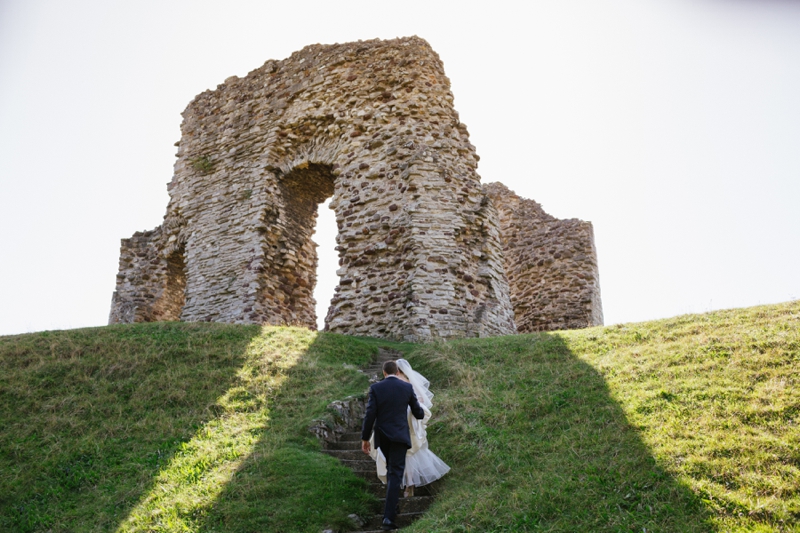 Castle Ruins Wedding Photo