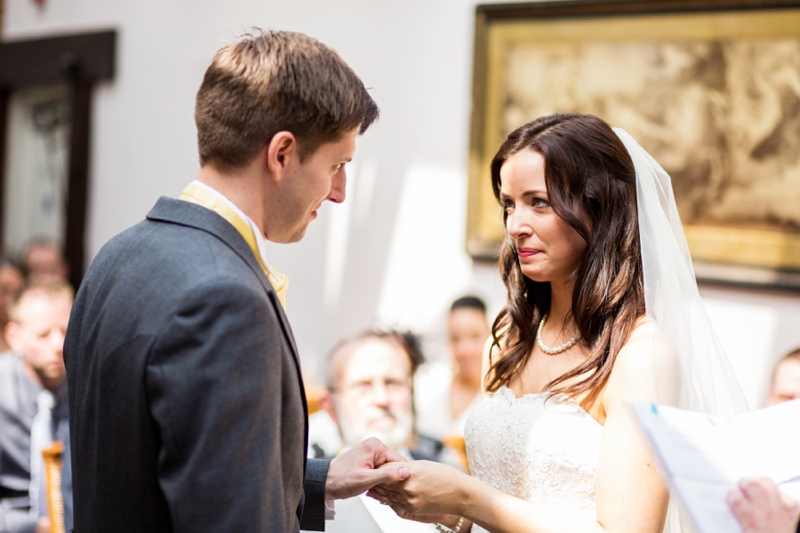 Emotional wedding photo