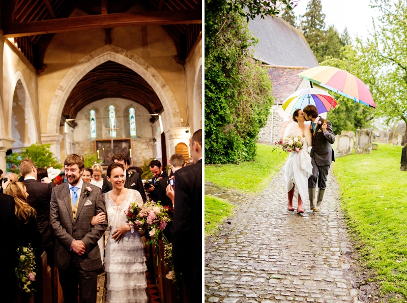 Festival wedding Hampshire