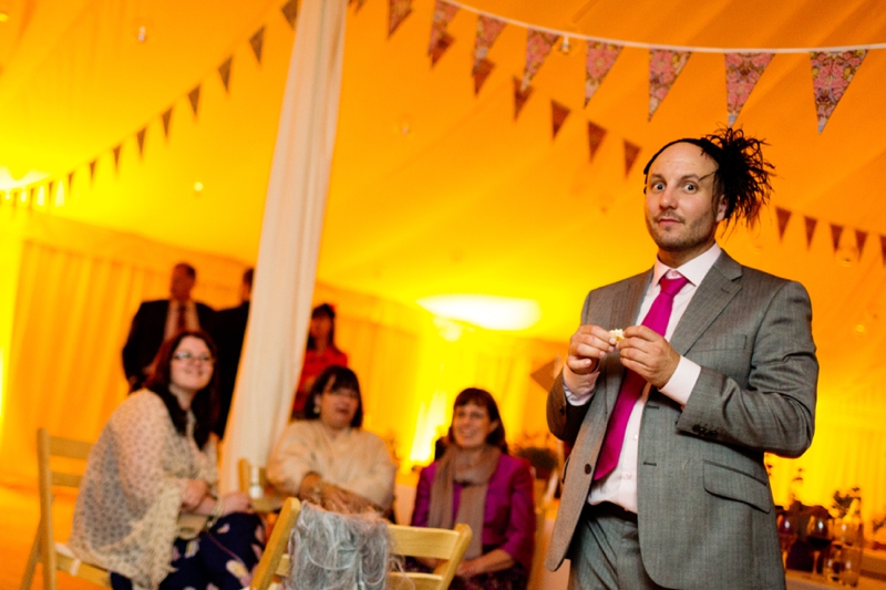 Festival wedding photo