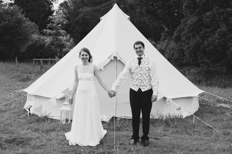 Glamping wedding Wiltshire