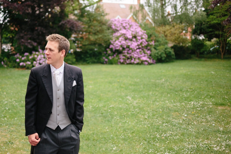 Groom waiting photo