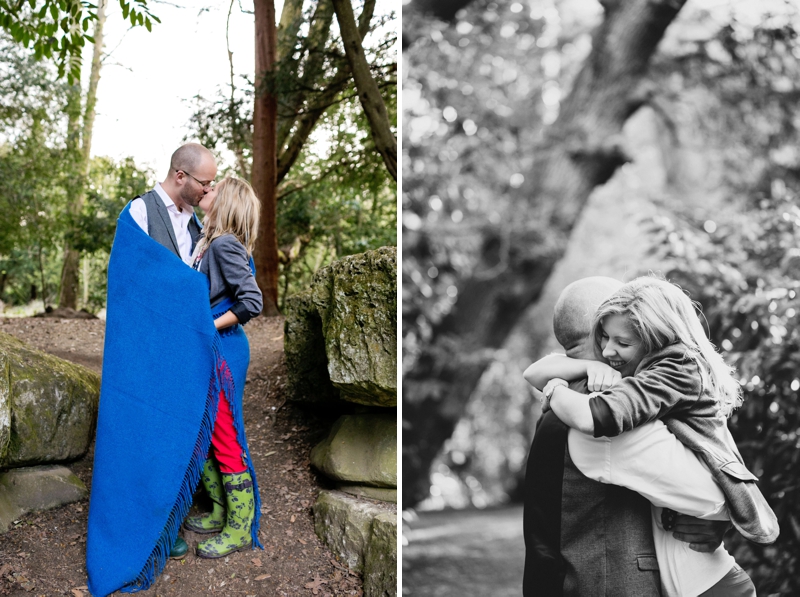 Rustic engagement photo