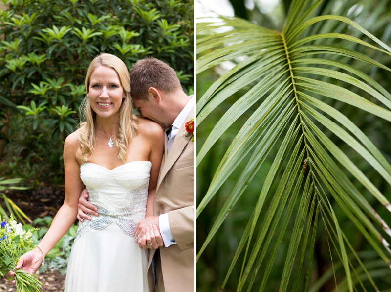 Tropical garden wedding