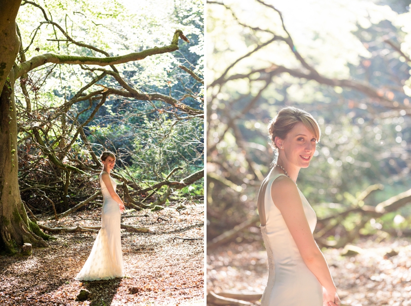 Woodland wedding photography