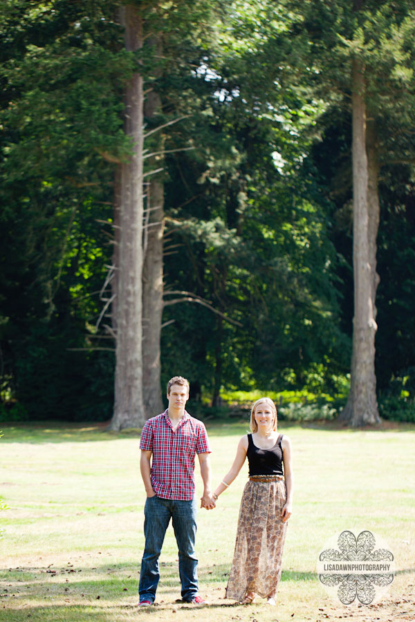 A creative photograph at an engagement shoot in Hampshire