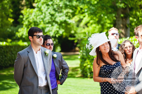 Guests waiting for the bride wiltshire