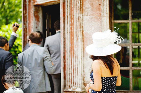 contemporary wedding photograph hat