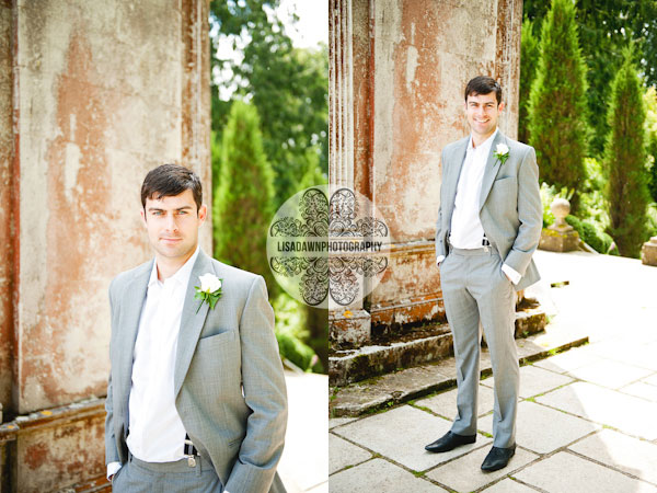 modern groom no tie and braces