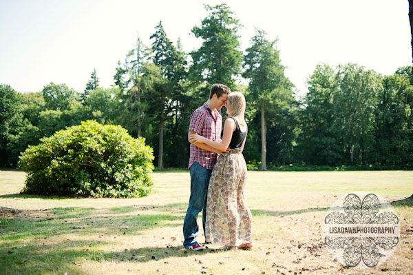 Couple embracing Rhinefield, The New Forest