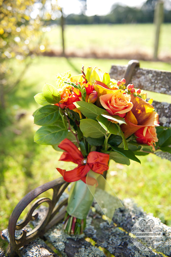 Autumn wedding flowers