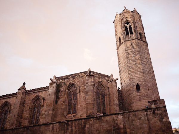 Church at dusk