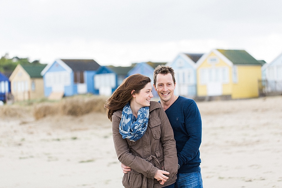 Beach engagement photo