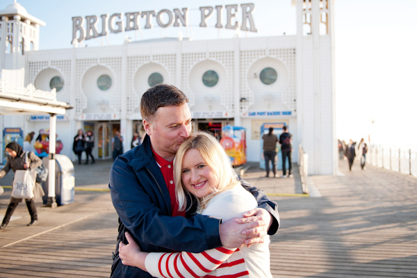 Couple portraits Brighton Pier