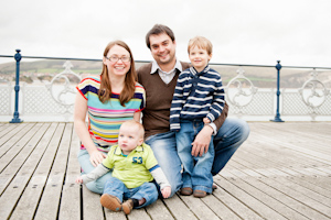 Family on Swanage Pier