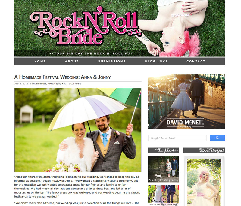 Rock N Roll Wedding Feature