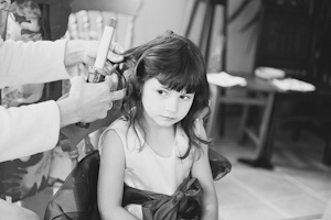 Flower girl hair