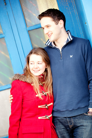 Beach Hut Engagement Photography