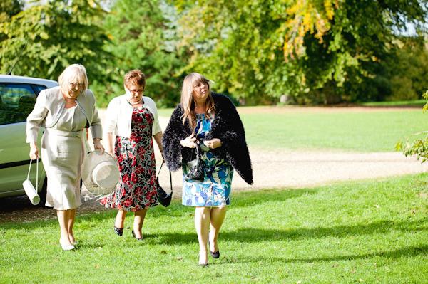 Guests making their way to church