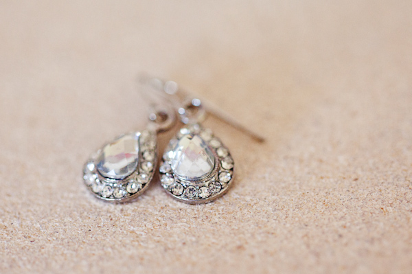 Diamond wedding earrings