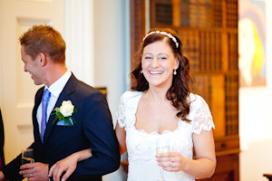 Bride and groom make their entrance