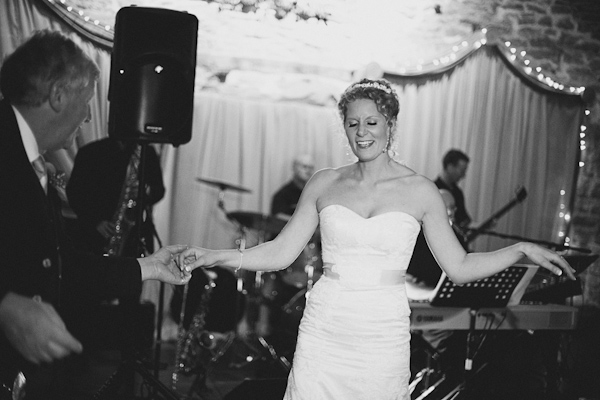 Bride dancing