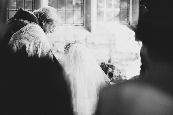 Bride signing the register