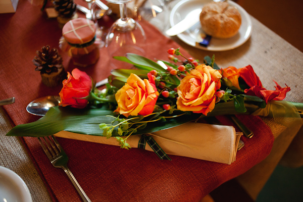 Autumn Barn wedding decoration