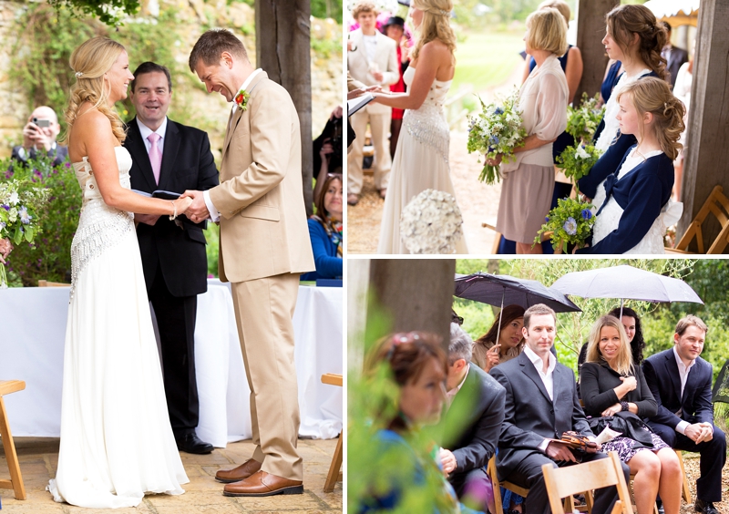 Garden wedding ceremony