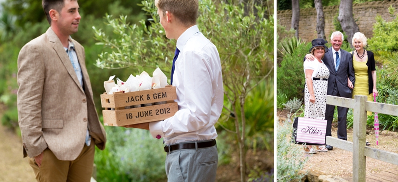 Garden wedding ceremony