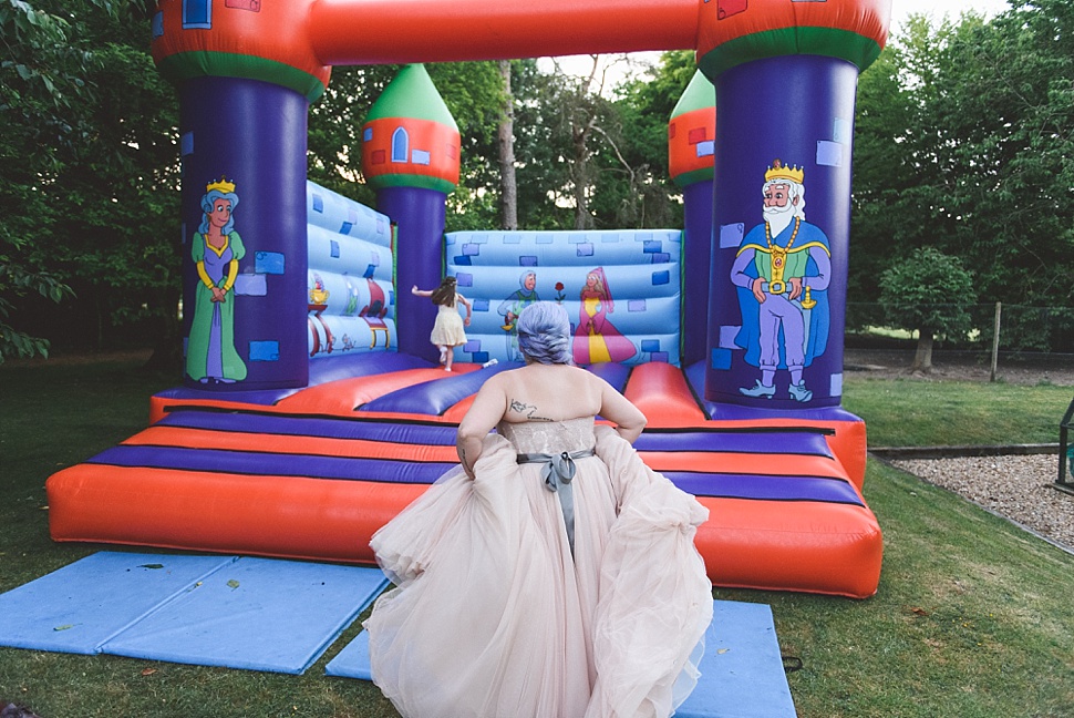 Bouncy castle wedding