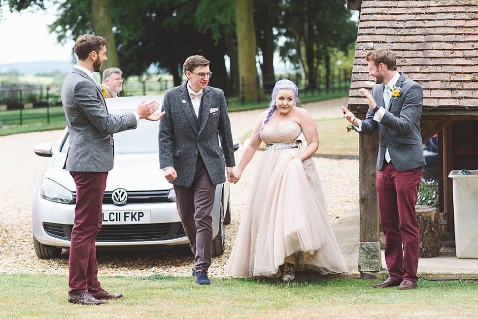 Bride and Groom arrival