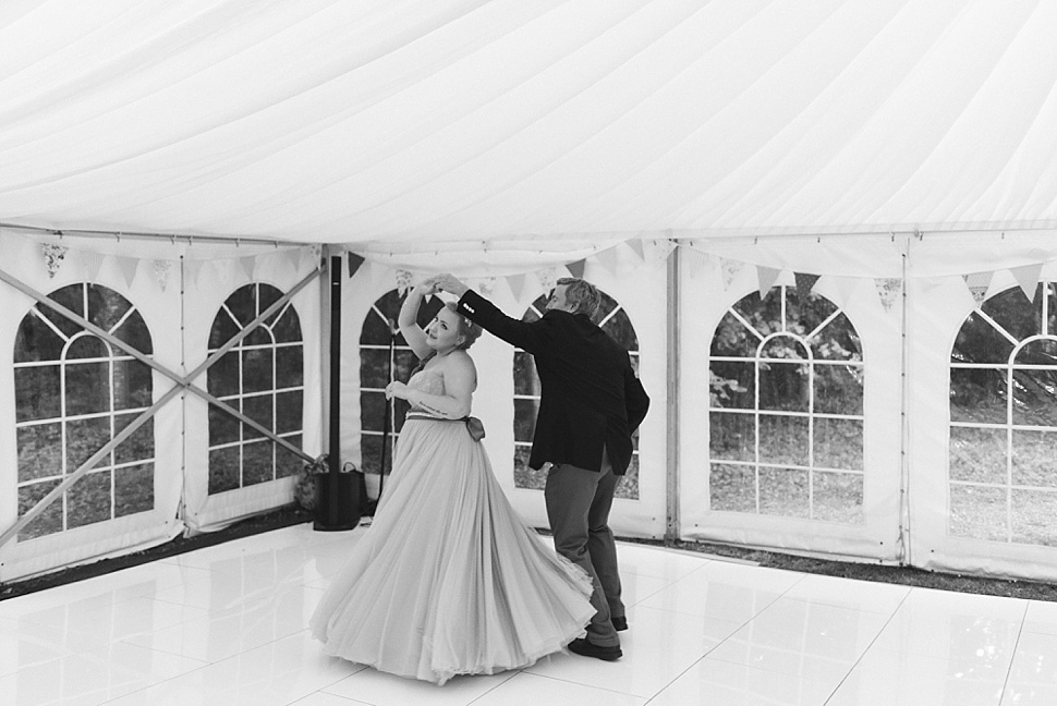 Bride and father dance