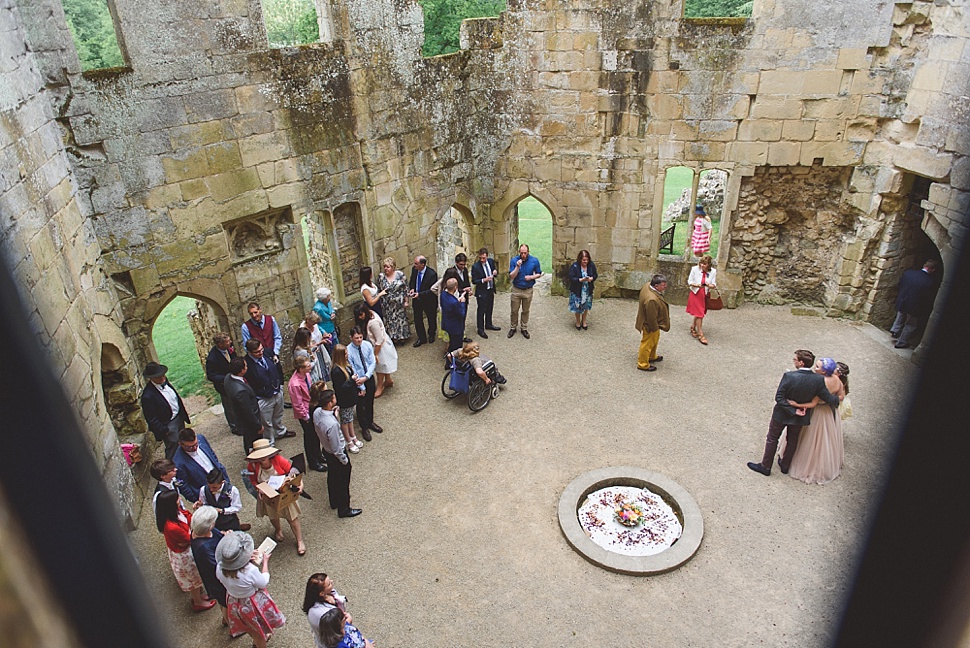 Castle wedding photo