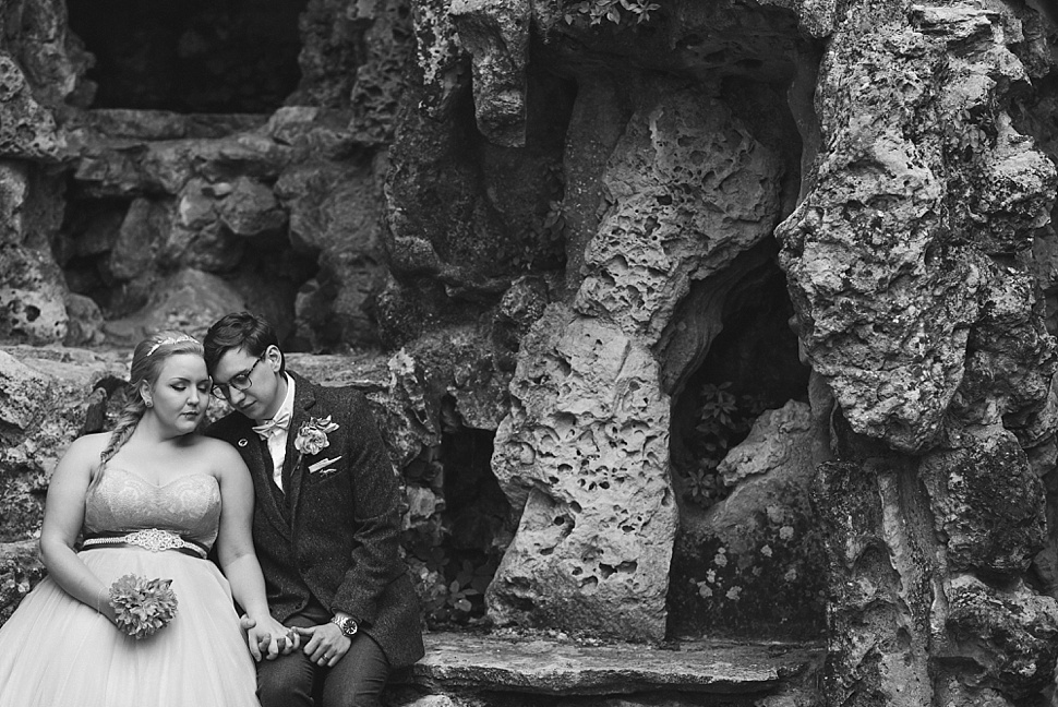 Grotto wedding photo