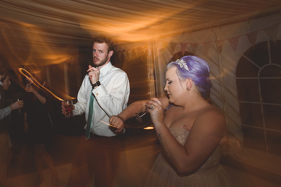 Marquee wedding disco