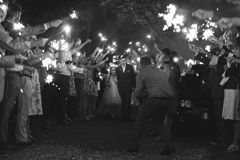 Sparkler send off