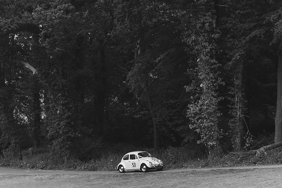 VW beetle wedding car