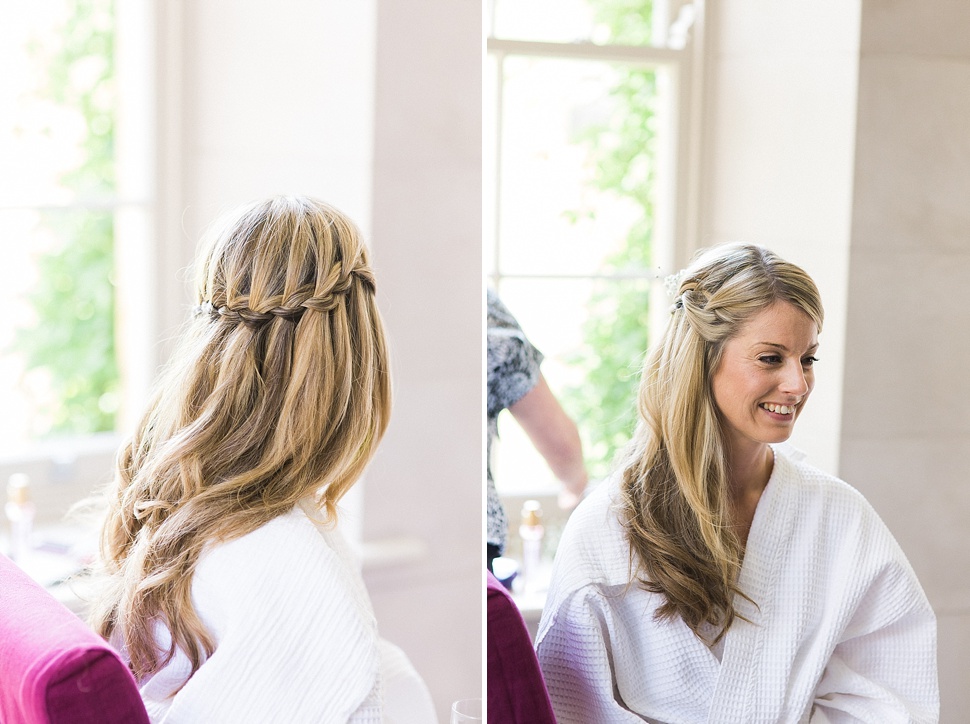 Bride hair braids