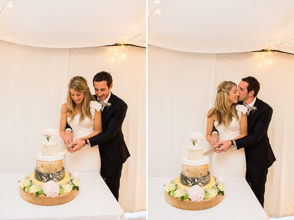 Cutting the cake