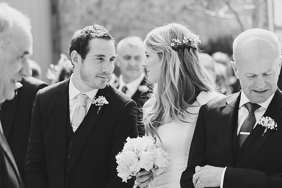 groom sees bride