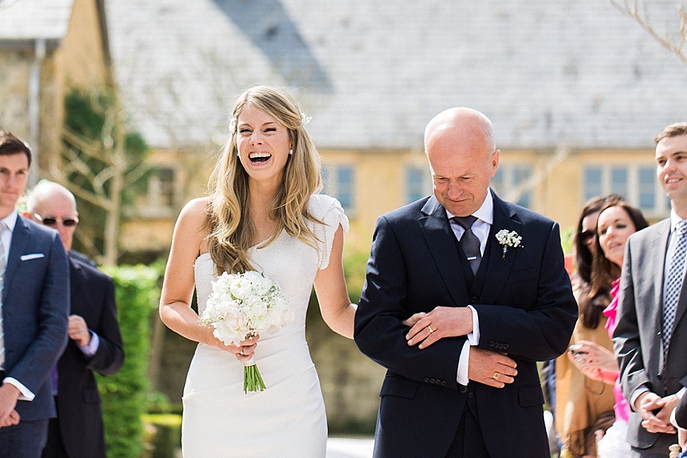 walking down the aisle