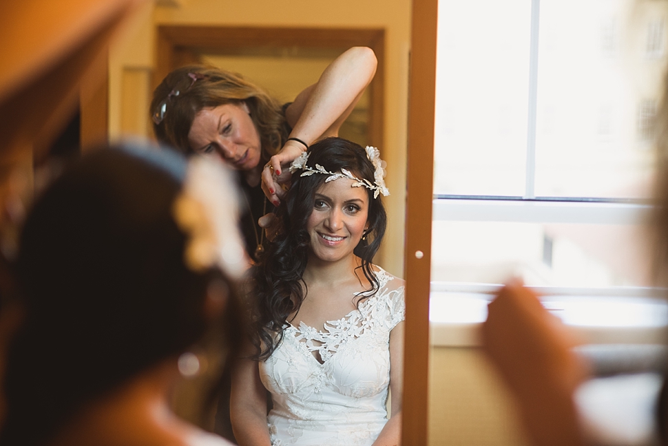 Bride claire pettibone wedding dress