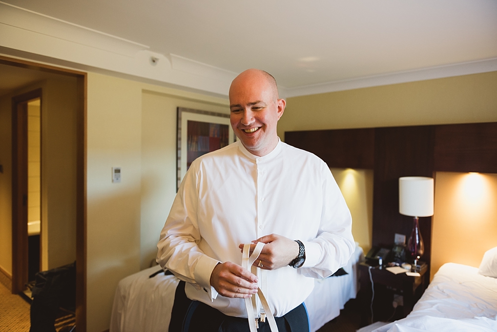 groom getting ready