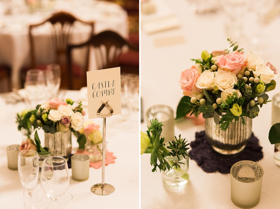 pink wedding flowers