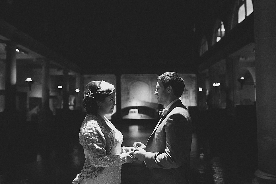 The roman baths wedding photo