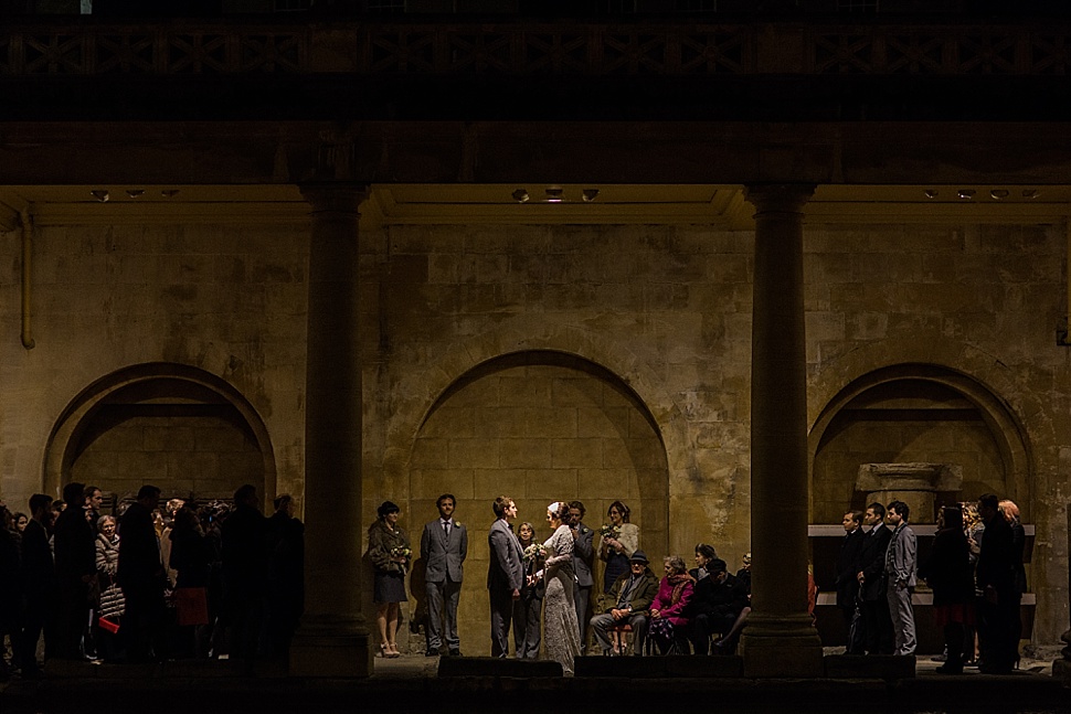 wedding ceremony roman baths